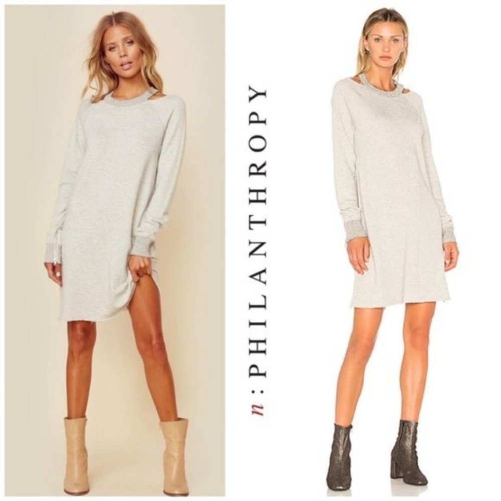 Small Philanthropy  Heather Grey Porter Dress GUC